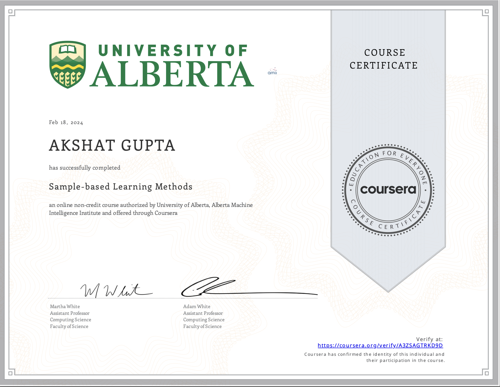 Certificate 3