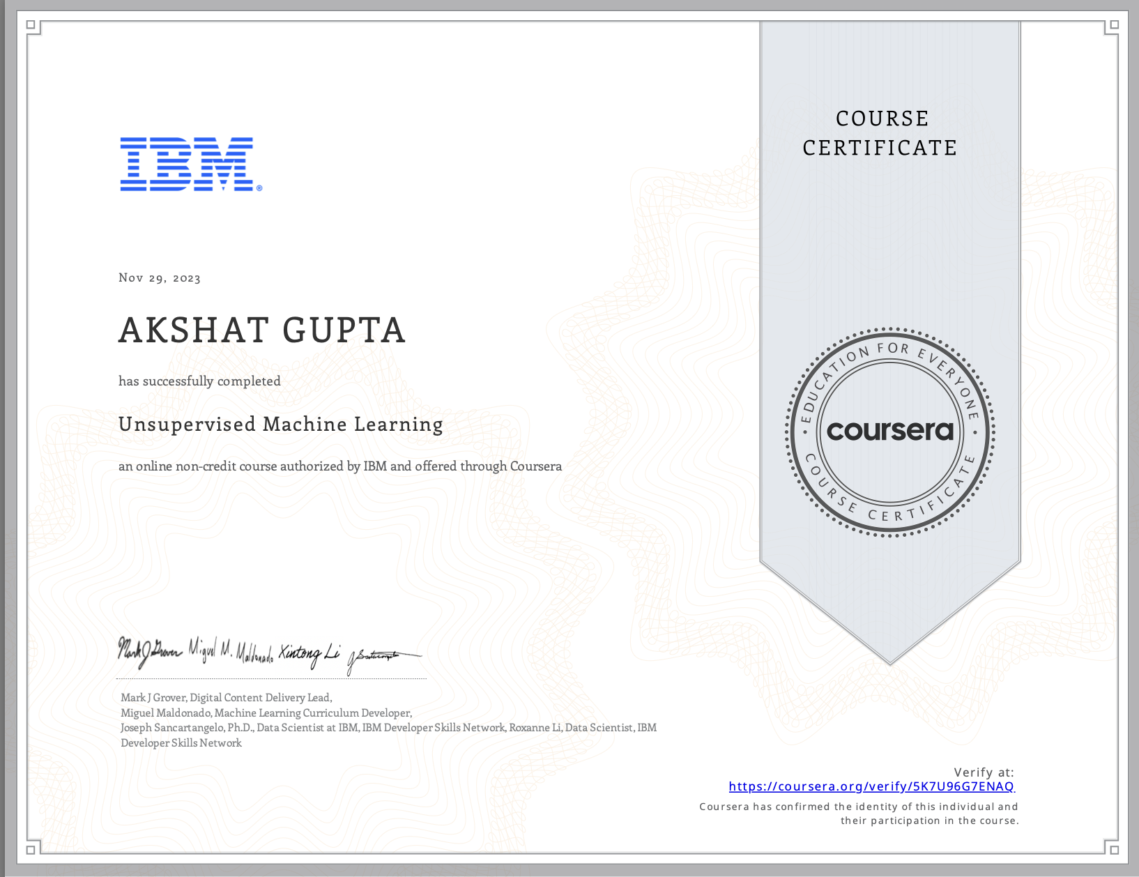 Certificate 9
