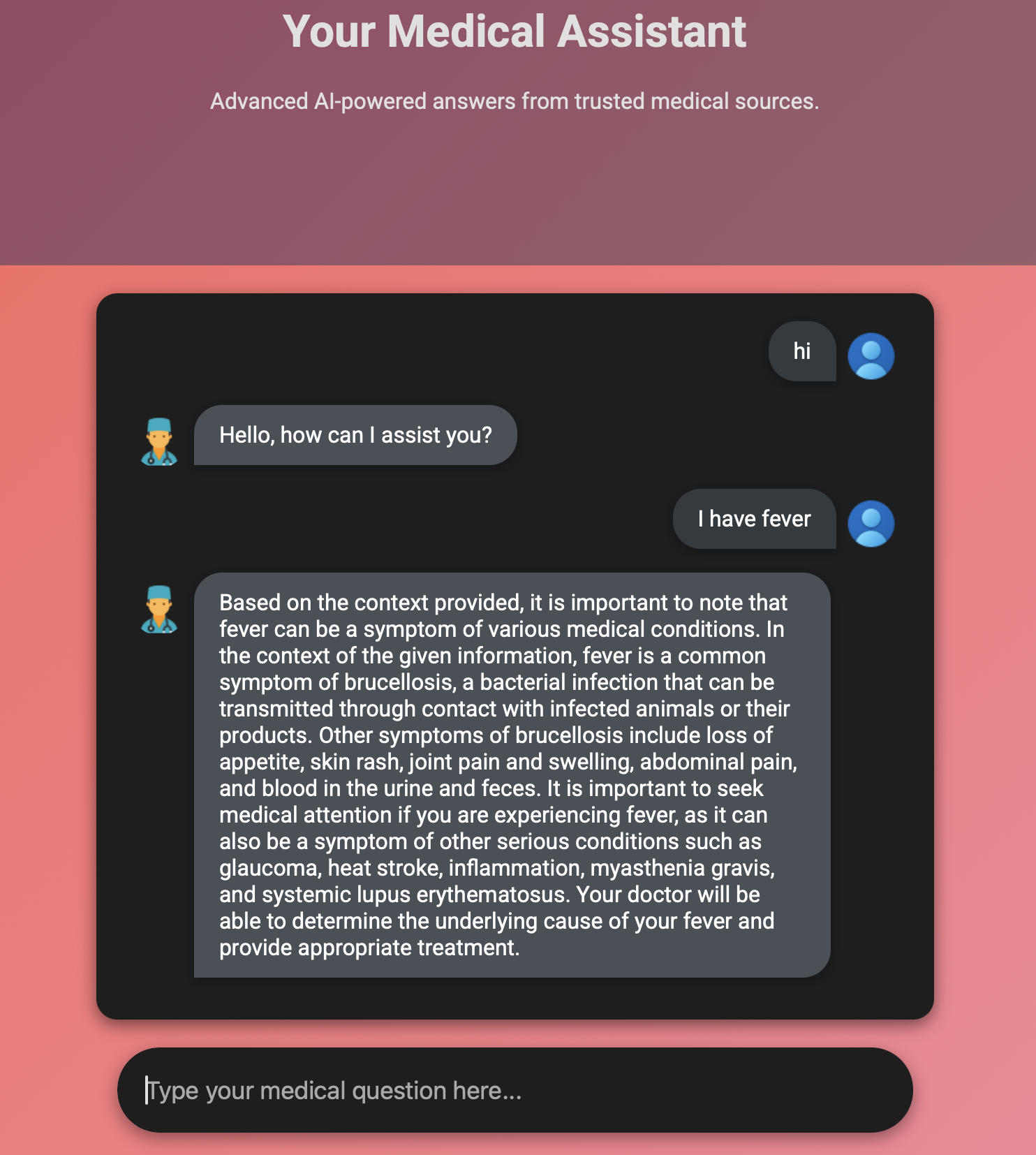 Medical ChatBot